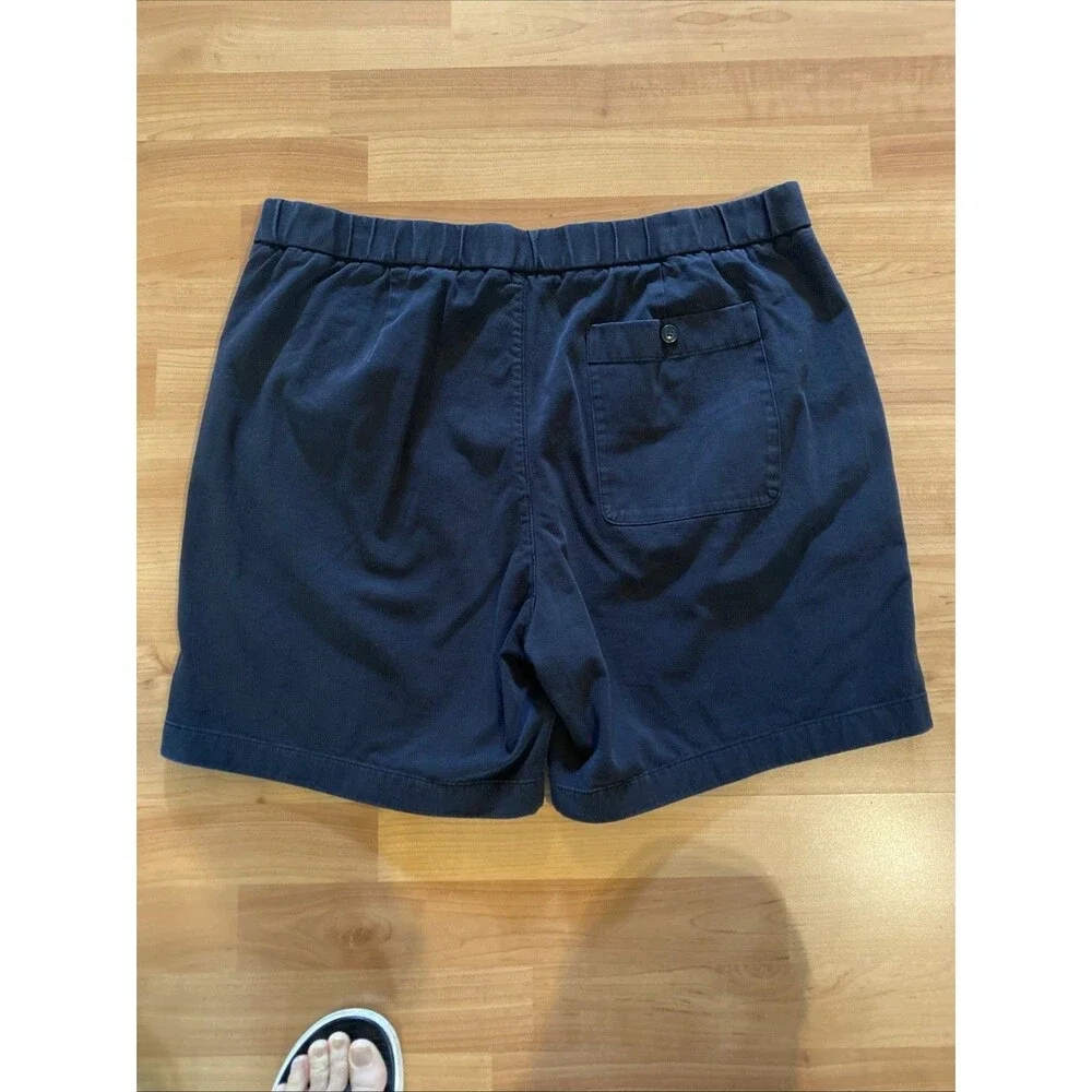 Everlane Mens Size XL The Pull-On Performance Chino Shorts Slim Stretch Black‎